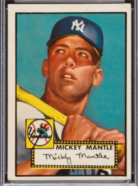 1952 Topps Mickey Mantle card